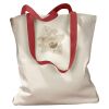 Canvas Tote with Contrasting Handles Thumbnail