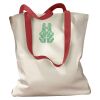 Canvas Tote with Contrasting Handles Thumbnail
