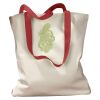 Canvas Tote with Contrasting Handles Thumbnail