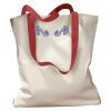 Canvas Tote with Contrasting Handles Thumbnail