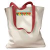 Canvas Tote with Contrasting Handles Thumbnail