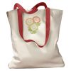 Canvas Tote with Contrasting Handles Thumbnail
