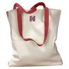 Canvas Tote with Contrasting Handles Thumbnail