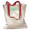 Canvas Tote with Contrasting Handles Thumbnail