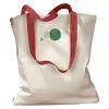 Canvas Tote with Contrasting Handles Thumbnail
