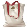 Canvas Tote with Contrasting Handles Thumbnail