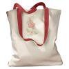 Canvas Tote with Contrasting Handles Thumbnail