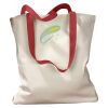 Canvas Tote with Contrasting Handles Thumbnail
