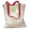 Canvas Tote with Contrasting Handles Thumbnail