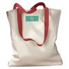 Canvas Tote with Contrasting Handles Thumbnail