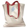 Canvas Tote with Contrasting Handles Thumbnail