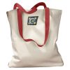 Canvas Tote with Contrasting Handles Thumbnail