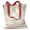Canvas Tote with Contrasting Handles Thumbnail