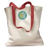 Canvas Tote with Contrasting Handles Thumbnail