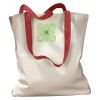 Canvas Tote with Contrasting Handles Thumbnail