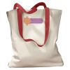 Canvas Tote with Contrasting Handles Thumbnail