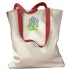Canvas Tote with Contrasting Handles Thumbnail