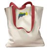 Canvas Tote with Contrasting Handles Thumbnail