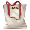 Canvas Tote with Contrasting Handles Thumbnail