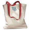 Canvas Tote with Contrasting Handles Thumbnail