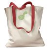 Canvas Tote with Contrasting Handles Thumbnail