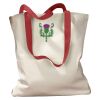 Canvas Tote with Contrasting Handles Thumbnail