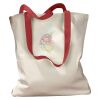 Canvas Tote with Contrasting Handles Thumbnail