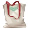 Canvas Tote with Contrasting Handles Thumbnail