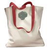 Canvas Tote with Contrasting Handles Thumbnail