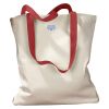 Canvas Tote with Contrasting Handles Thumbnail