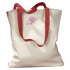 Canvas Tote with Contrasting Handles Thumbnail