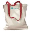 Canvas Tote with Contrasting Handles Thumbnail