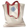 Canvas Tote with Contrasting Handles Thumbnail