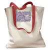 Canvas Tote with Contrasting Handles Thumbnail
