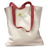 Canvas Tote with Contrasting Handles Thumbnail