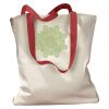 Canvas Tote with Contrasting Handles Thumbnail