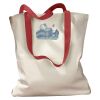 Canvas Tote with Contrasting Handles Thumbnail