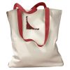 Canvas Tote with Contrasting Handles Thumbnail