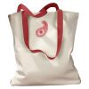 Canvas Tote with Contrasting Handles Thumbnail