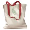 Canvas Tote with Contrasting Handles Thumbnail