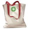 Canvas Tote with Contrasting Handles Thumbnail