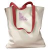 Canvas Tote with Contrasting Handles Thumbnail