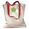 Canvas Tote with Contrasting Handles Thumbnail