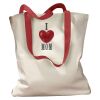 Canvas Tote with Contrasting Handles Thumbnail