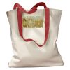 Canvas Tote with Contrasting Handles Thumbnail