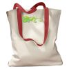 Canvas Tote with Contrasting Handles Thumbnail