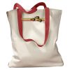 Canvas Tote with Contrasting Handles Thumbnail