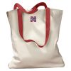 Canvas Tote with Contrasting Handles Thumbnail