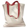 Canvas Tote with Contrasting Handles Thumbnail