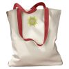 Canvas Tote with Contrasting Handles Thumbnail